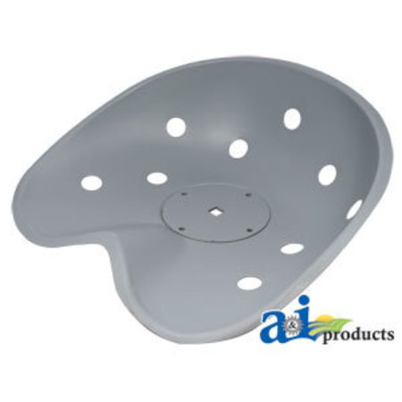 A & I PRODUCTS Pan Seat, Steel, Non Flip Back 17" x19" x6" A-8N400